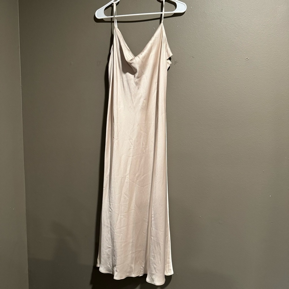 Patrizia Aryton Feminine Romantic Drape Cowl Neck MIDI Dress Size 40